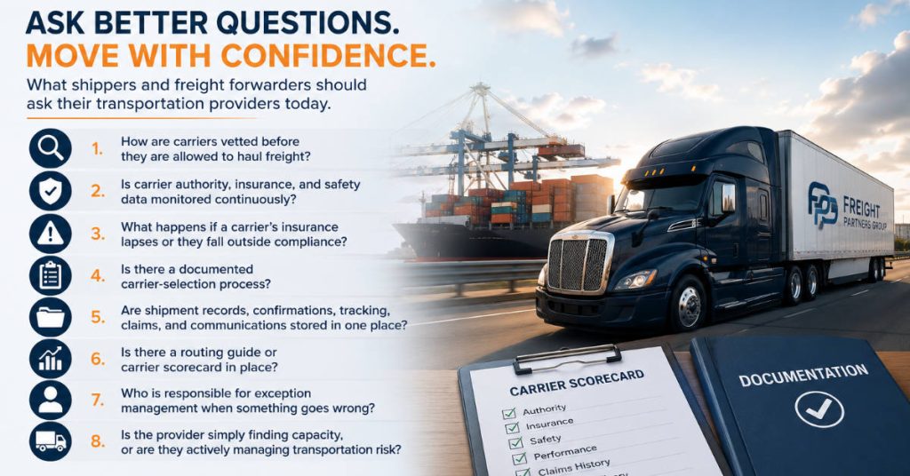 Questions Shippers Should Ask Their Providers