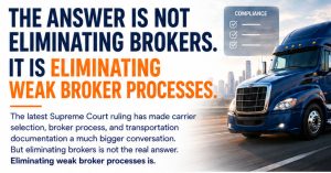The Answer Is Not Eliminating Brokers - It Is Eliminating Weak Broker Processes